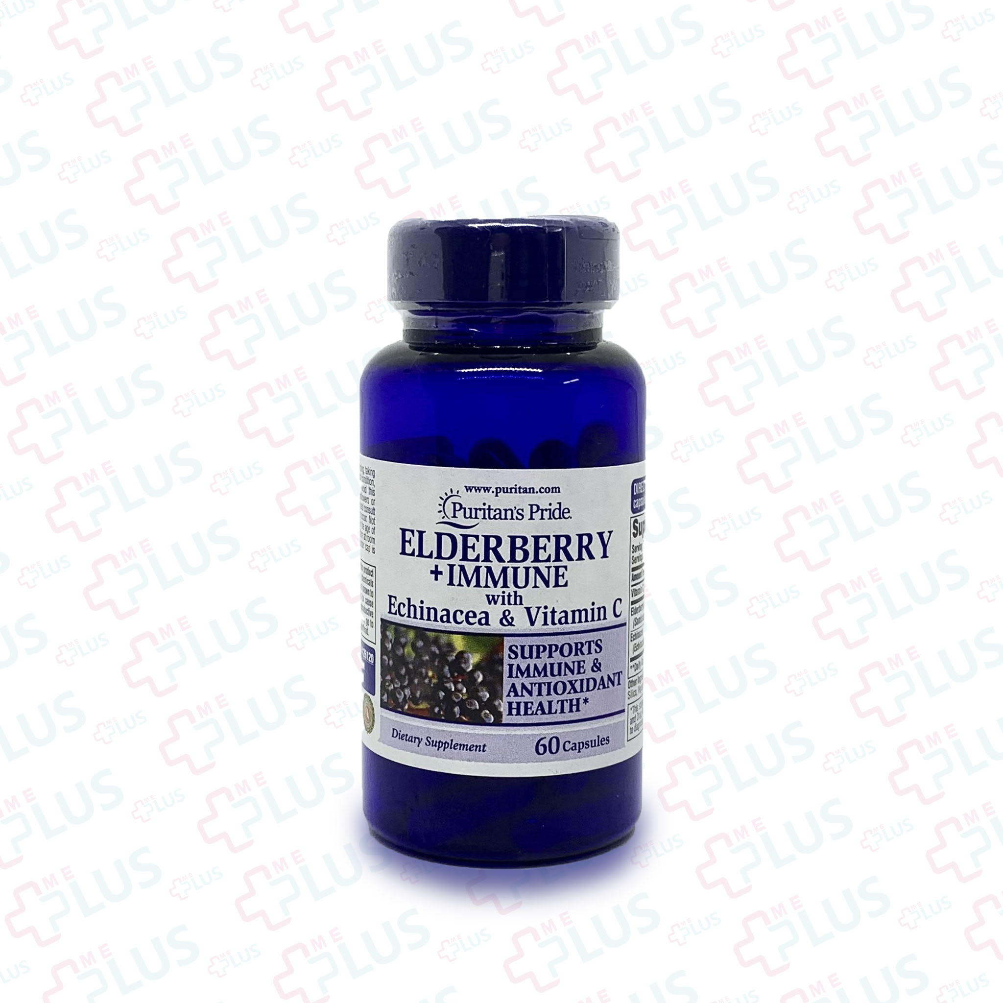 Viên uống tăng đề kháng Elderberry kết hợp Echinacea và Vitamin C Puritan's Pride 60 viên