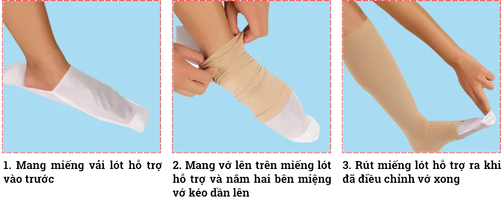 Hướng dẫn sử dụng vớ y khoa giãn tĩnh mạch Cody (Vớ gối)