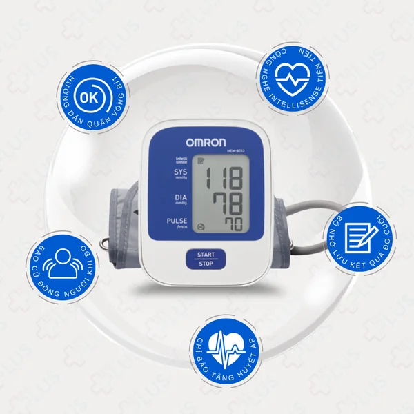 Các thiết bị chăm sóc sức khỏe và dinh dưỡng cho người cao tuổi - omron hem 8712