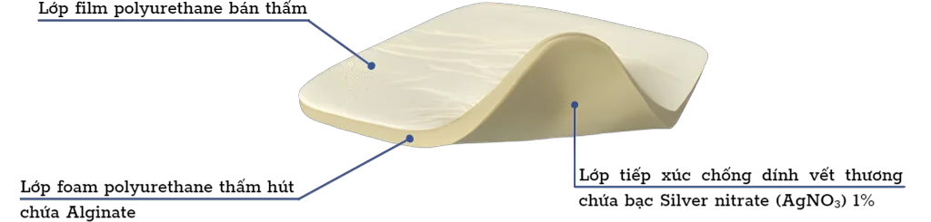 Gạc xốp tẩm bạc kháng khuẩn Therasorb Ag Plus: Giải pháp cho vết thương nhiễm trùng
