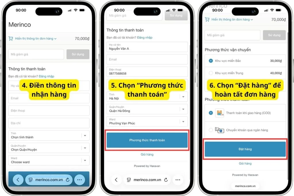 Hướng dẫn mua hàng Mở Khí Quản