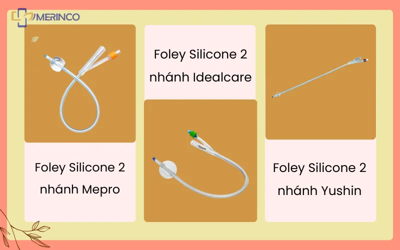 Foley Silicone 2 nhánh