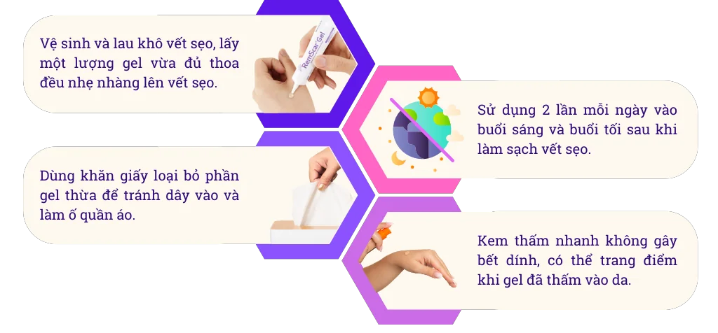 Kem gel silicone trị sẹo RemScar® Gel 15g hỗ trợ ngăn ngừa và điều trị sẹo