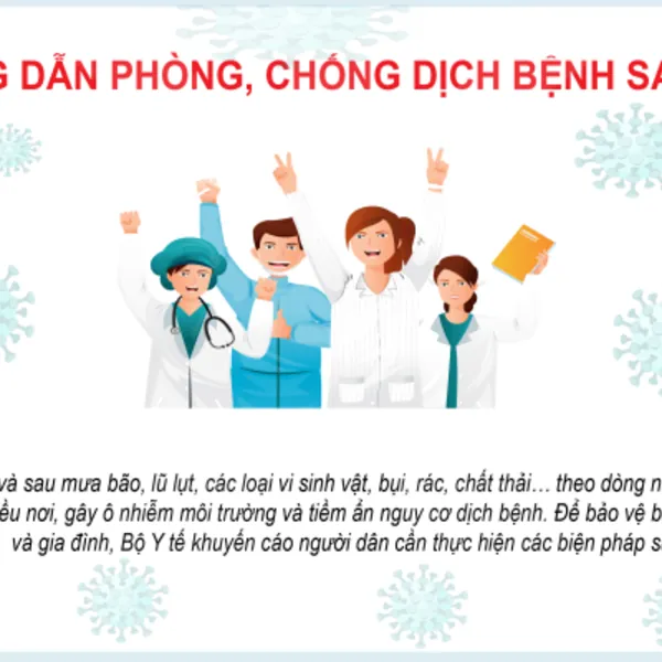 Phát hiện kịp thời, xử lý triệt để các ổ dịch bệnh truyền nhiễm tại khu vực bão lụt