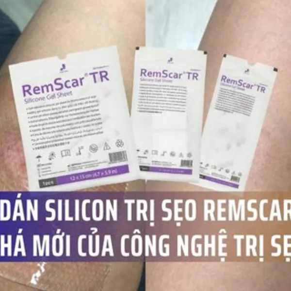 Miếng dán silicon trị sẹo RemScar TR: Đột phá mới của công nghệ trị sẹo