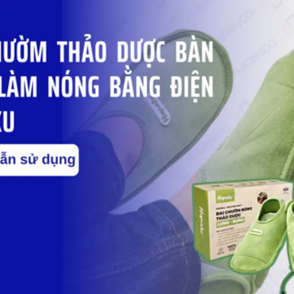 Hướng dẫn sử dụng đai chườm thảo dược bàn chân làm nóng bằng điện Hapaku