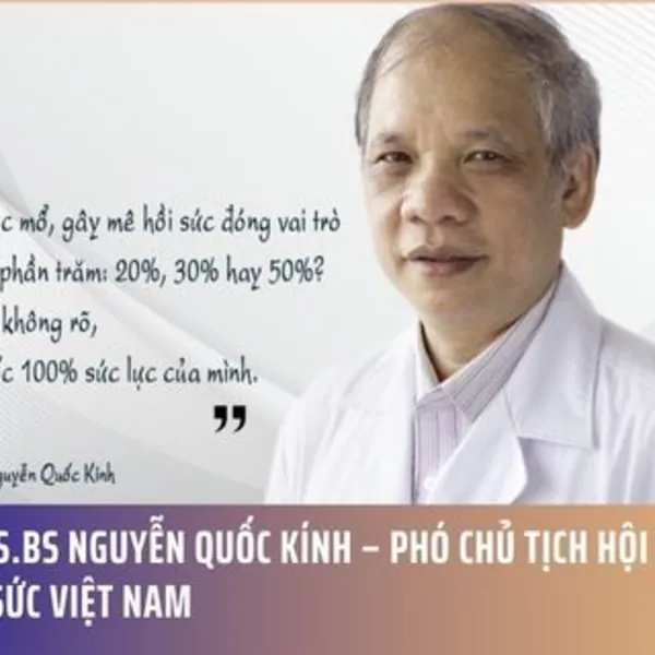 GS.TS.BS Nguyễn Quốc Kính – Phó chủ tịch Hội Gây mê Hồi sức Việt Nam
