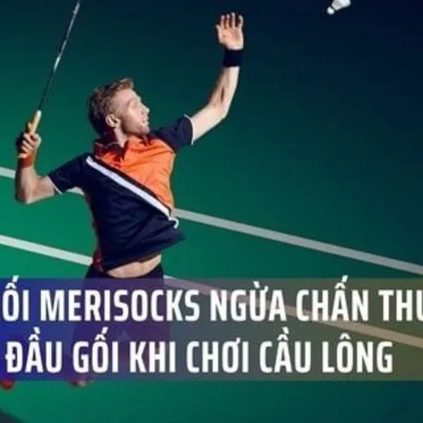 Băng gối Merisocks ngừa chấn thương, bảo vệ đầu gối khi chơi cầu lông