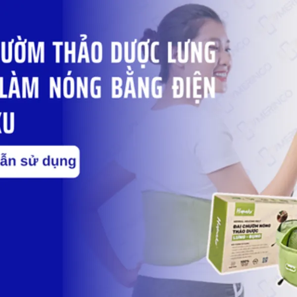 Hướng dẫn sử dụng đai chườm thảo dược lưng bụng làm nóng bằng điện Hapaku