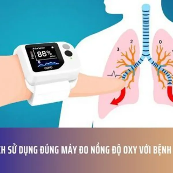 Cách sử dụng đúng máy đo nồng độ oxy với bệnh COPD