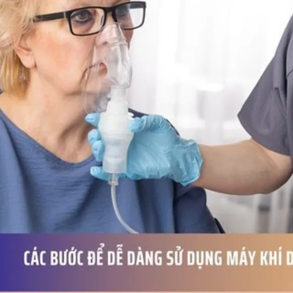 Các bước để dễ dàng sử dụng máy khí dung