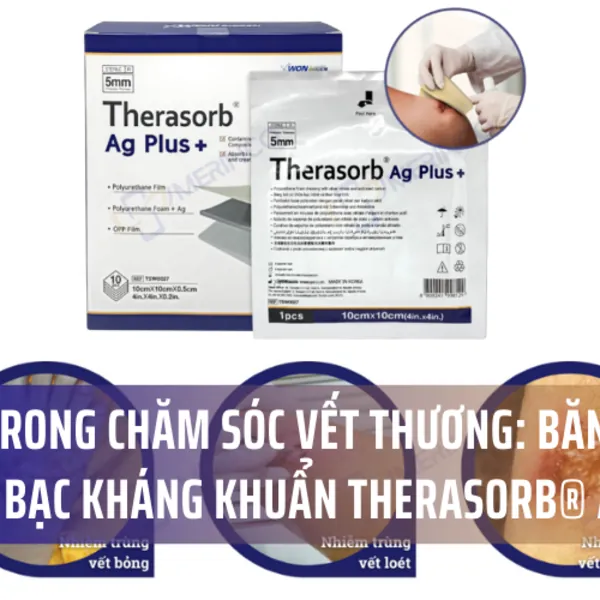 Tiến bộ trong Chăm Sóc Vết Thương: Băng Gạc Xốp Tẩm Bạc Kháng Khuẩn Therasorb® Ag Plus