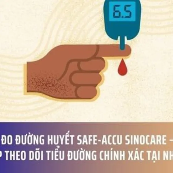Máy đo đường huyết Safe-Accu Sinocare – Giải pháp theo dõi tiểu đường chính xác tại nhà