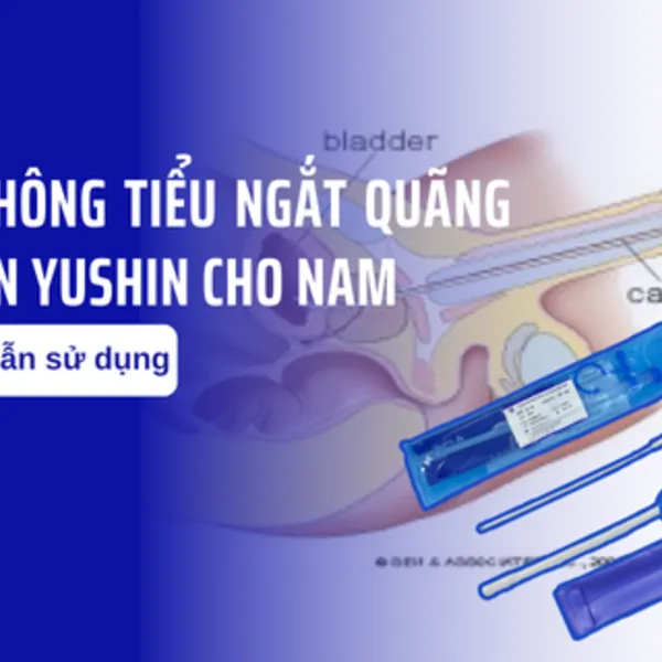 Hướng dẫn sử dụng ống thông tiểu ngắt quãng silicon Yushin cho nam
