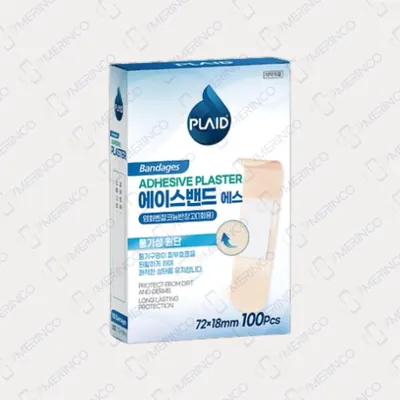 Băng keo cá nhân màu da Ace-band Sheer 72mmx18mm (hộp 100 miếng)