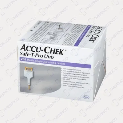 Thiết bị lấy máu tích hợp kim Accu-Chek Safe-T-Pro Uno (200 chiếc)