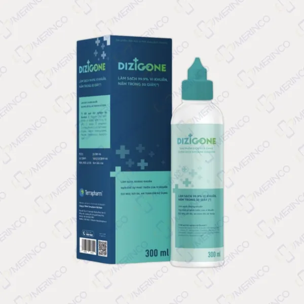 Dung dịch kháng khuẩn Dizigone rửa vết thương, làm sạch vi khuẩn, khử mùi 300ml