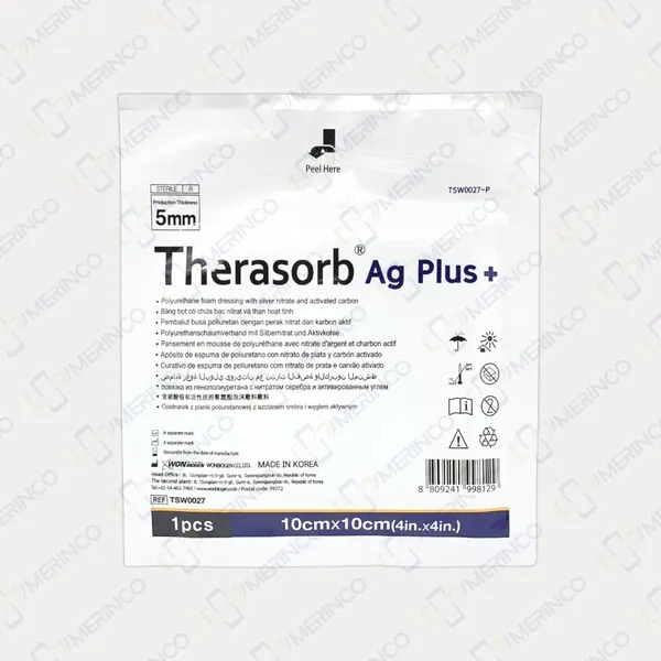 Gạc xốp tẩm bạc kháng khuẩn Therasorb® Ag Plus 10cmx10cm (1 miếng)