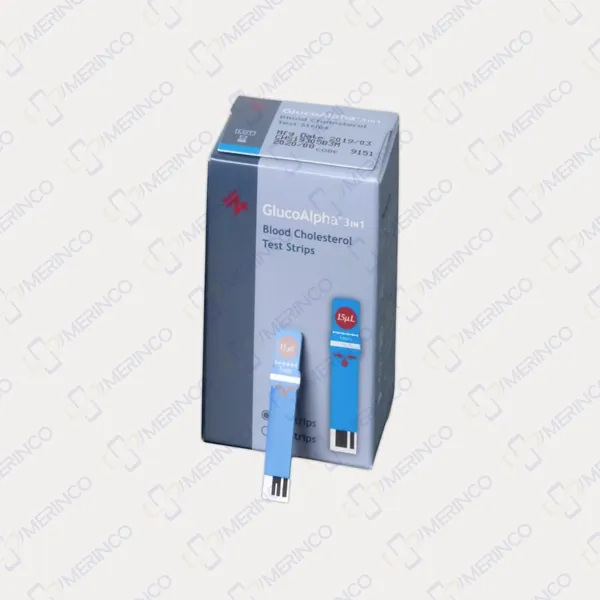 Que thử cholesterol cho máy đo 3 trong 1 GlucoAlpha IN4 Care (10 que)