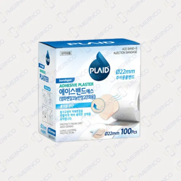 Băng keo cá nhân màu da Ace-band ∅22mm (hộp 100 miếng)
