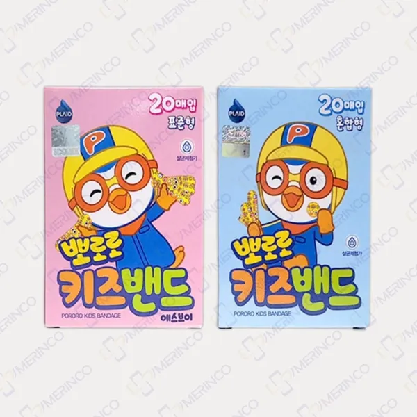 Băng keo cá nhân in hình Pororo dành cho trẻ em (1 hộp)