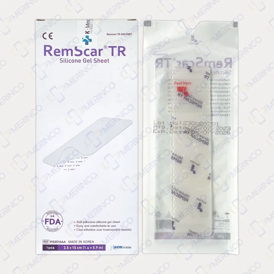 Miếng dán silicone trị sẹo lồi, sẹo thâm RemScar® TR 3.5cmx15cm