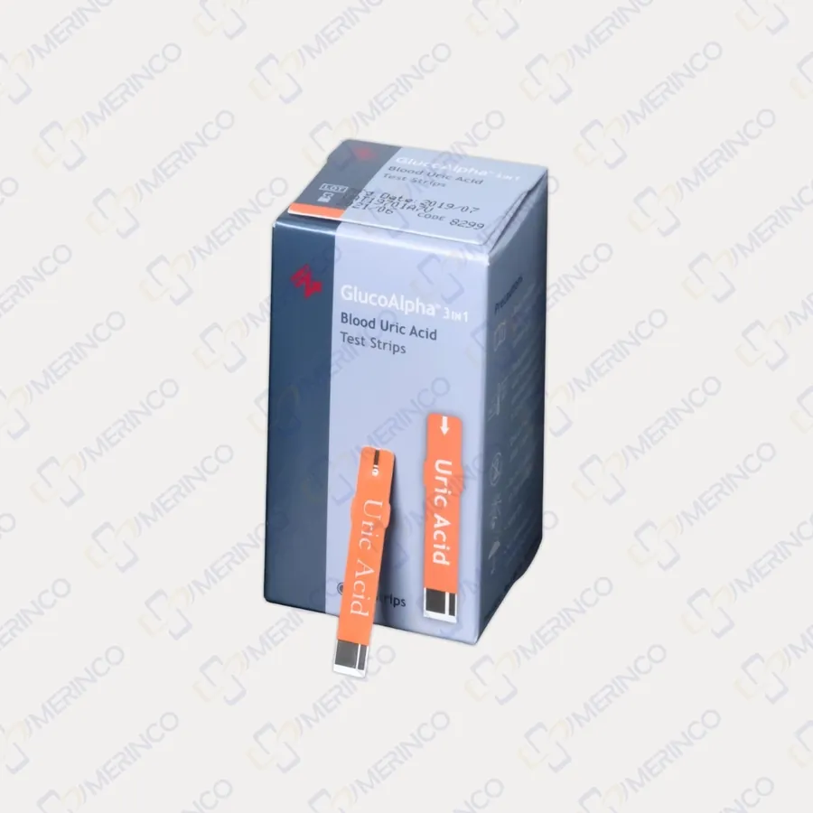 Que thử axit uric (gút) cho máy đo 3 trong 1 GlucoAlpha IN4 Care (25 que)