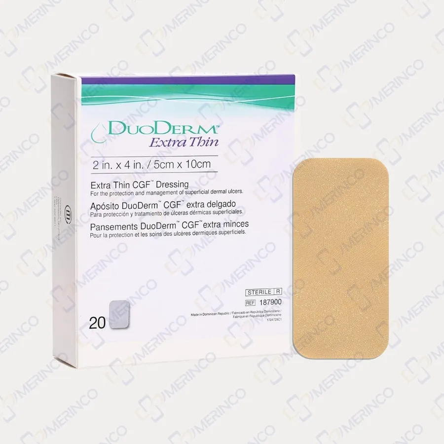 Băng dán vết thương DuoDerm Extra Thin 5cmx10cm, Miếng dán mụn hydrocolloid