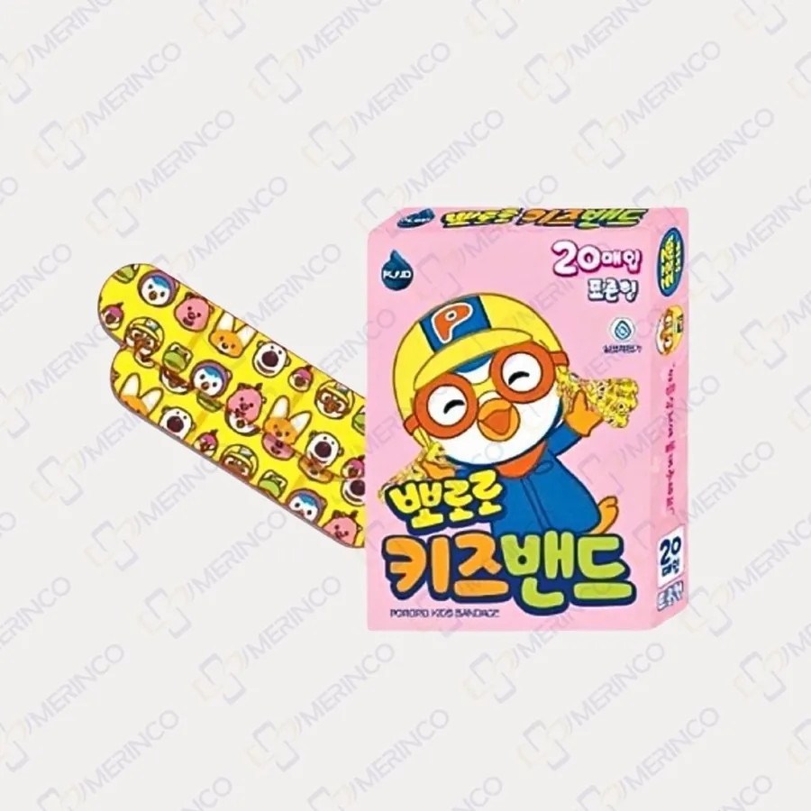 Băng keo cá nhân in hình Pororo dành cho trẻ em 72mmx18mm (1 hộp)