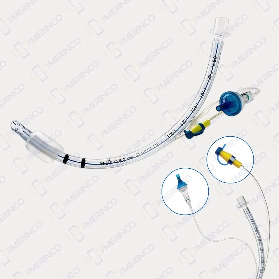 Ống nội khí quản có hút trên bóng kèm van đo áp lực bóng AccuCuff