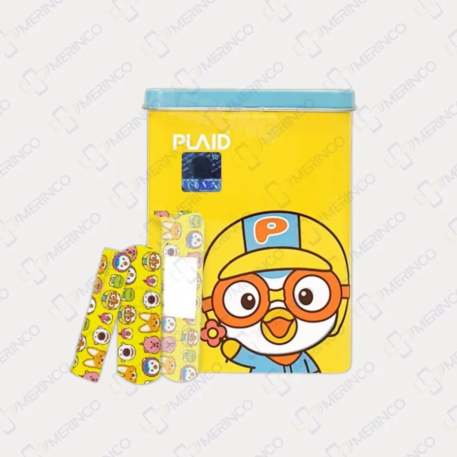 Băng keo cá nhân Pororo hộp thiếc vàng (1 hộp)